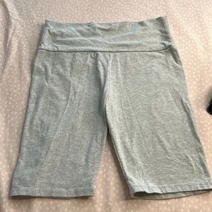 Ambiance Light Grey Biker Shorts